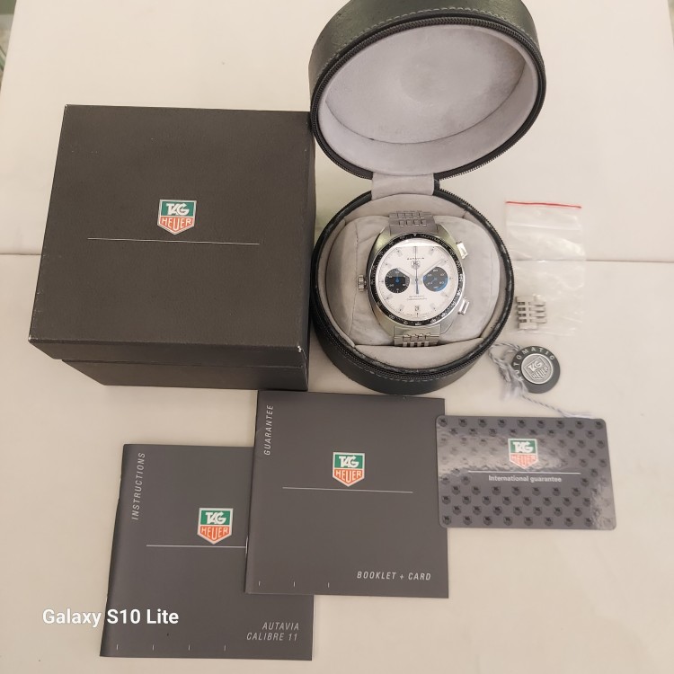TAG HEUER Autavia CY2110.BA0775 Cronografo Automatico 42,5 mm Argentè