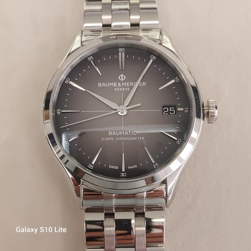 BAUME & MERCIER Clifton M0A10551 Orologio acciaio Automatico Quadrante Antracite sfumato