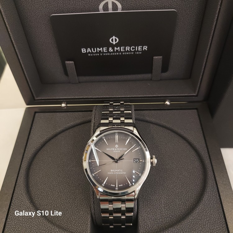 BAUME & MERCIER Clifton M0A10551 Orologio acciaio Automatico Quadrante Antracite sfumato