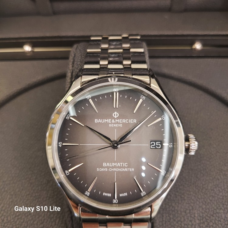 BAUME & MERCIER Clifton M0A10551 Orologio acciaio Automatico Quadrante Antracite sfumato