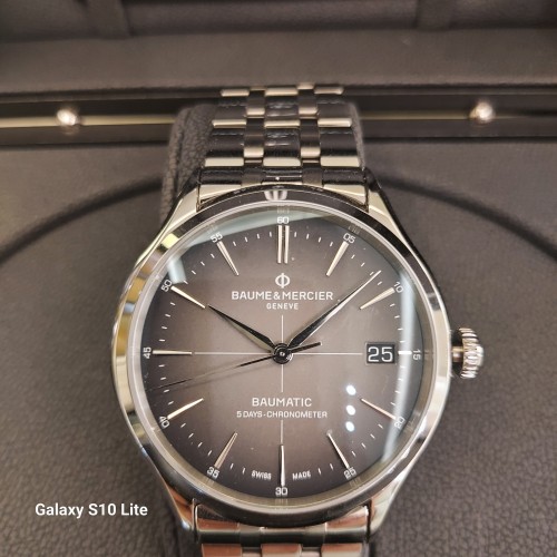 BAUME & MERCIER Clifton M0A10551 Orologio acciaio Automatico Quadrante Antracite sfumato