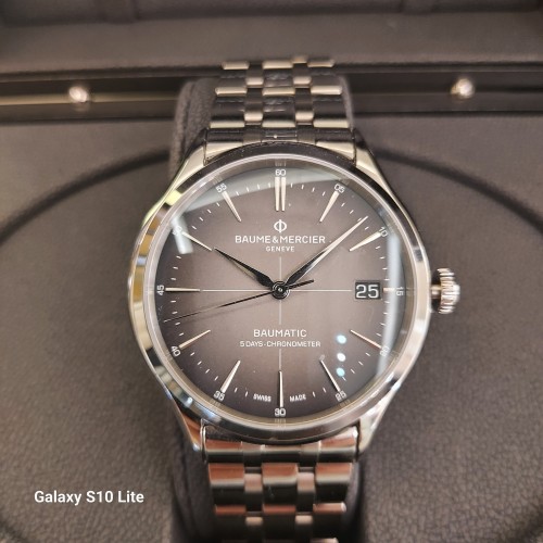 BAUME & MERCIER Clifton M0A10551 Orologio acciaio Automatico Quadrante Antracite sfumato