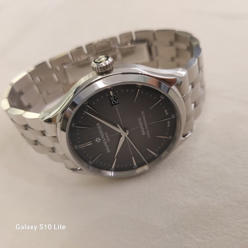 BAUME & MERCIER Clifton M0A10551 Orologio acciaio Automatico Quadrante Antracite sfumato