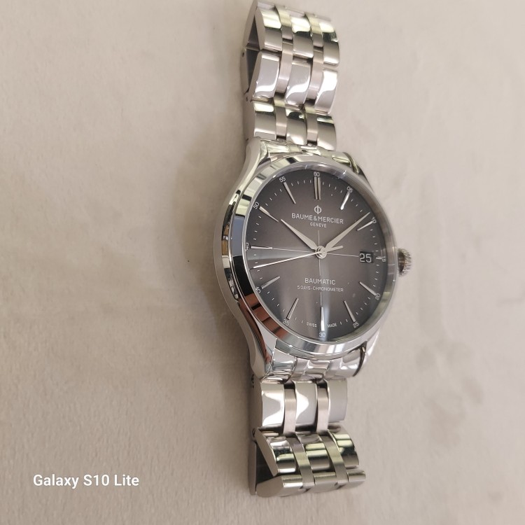 BAUME & MERCIER Clifton M0A10551 Orologio acciaio Automatico Quadrante Antracite sfumato