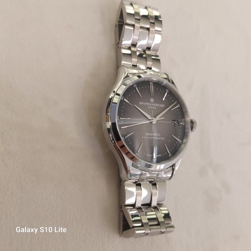 BAUME & MERCIER Clifton M0A10551 Orologio acciaio Automatico Quadrante Antracite sfumato