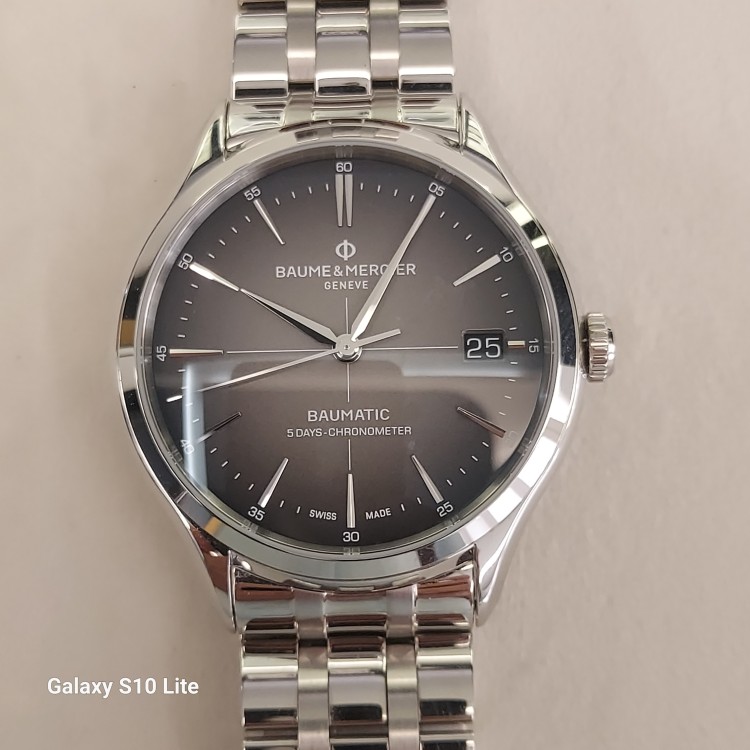 BAUME & MERCIER Clifton M0A10551 Orologio acciaio Automatico Quadrante Antracite sfumato
