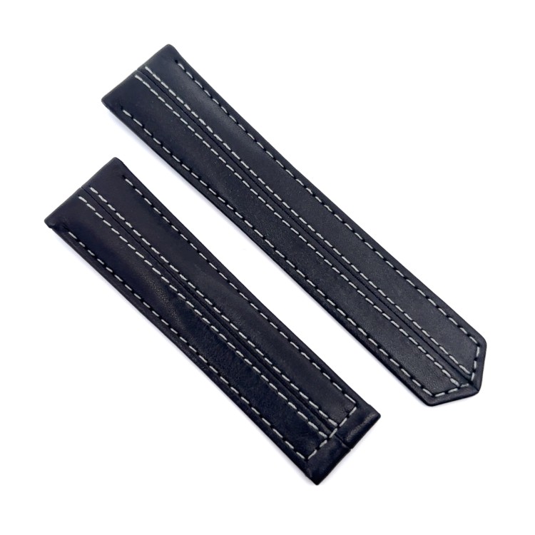 Tag Heuer Cinturino Carrera FC6492 Pelle Nero cuciture Bianche 22/20 mm. CBN2A1F Porsche 2020