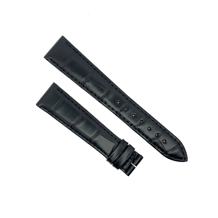 Longines Cinturino Alligatore L682146308 Nero Lucido 17/14 mm.