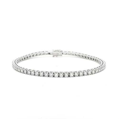 Bracciale Tennis Diamanti ct 3,50 Oro 18 kt