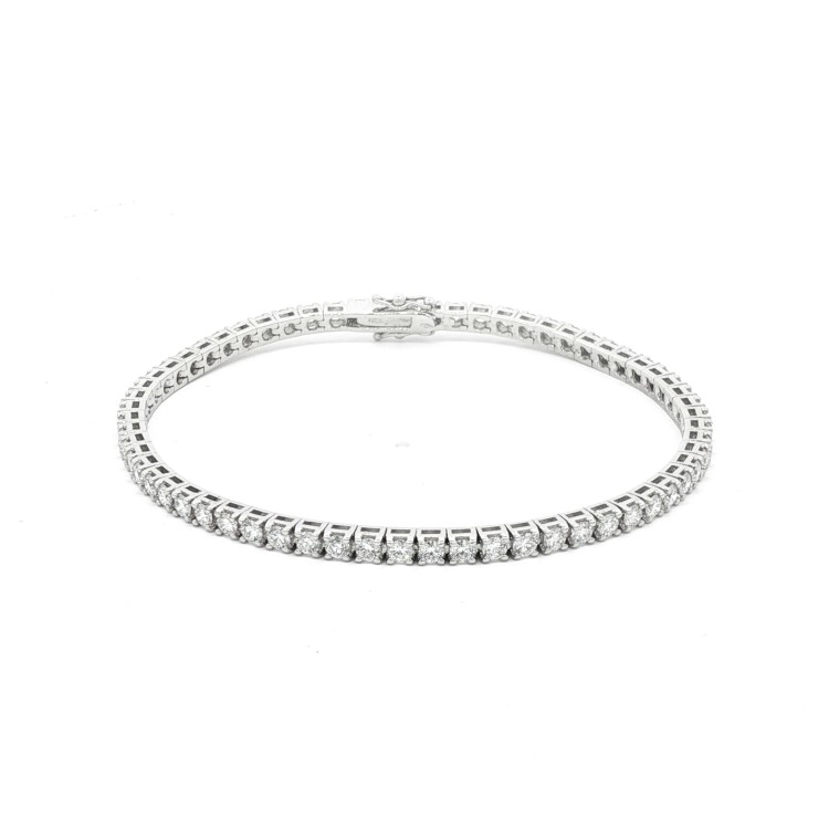 Bracciale Tennis Diamanti ct 3,50 Oro 18 kt