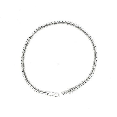 Bracciale Tennis Diamanti Neri 2,3 mm ct 2,48 Oro 18 kt 8,99 gr