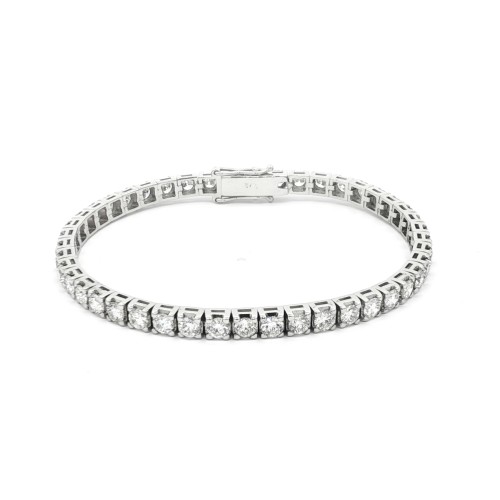 Bracciale Tennis Diamanti ct 4,72 D E SI  Oro 18 kt