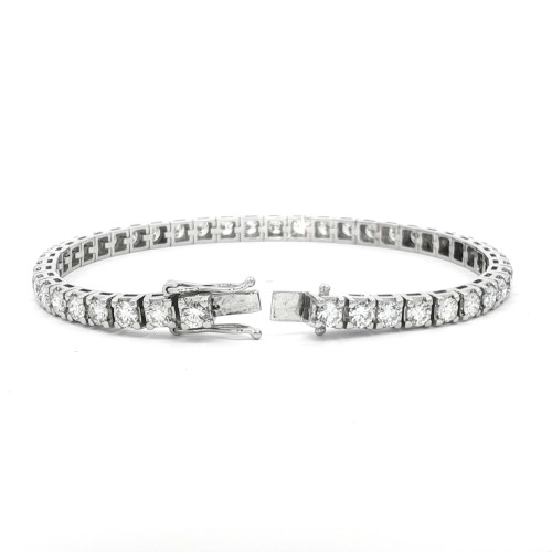 Bracciale Tennis Diamanti ct 4,72 D E SI  Oro 18 kt