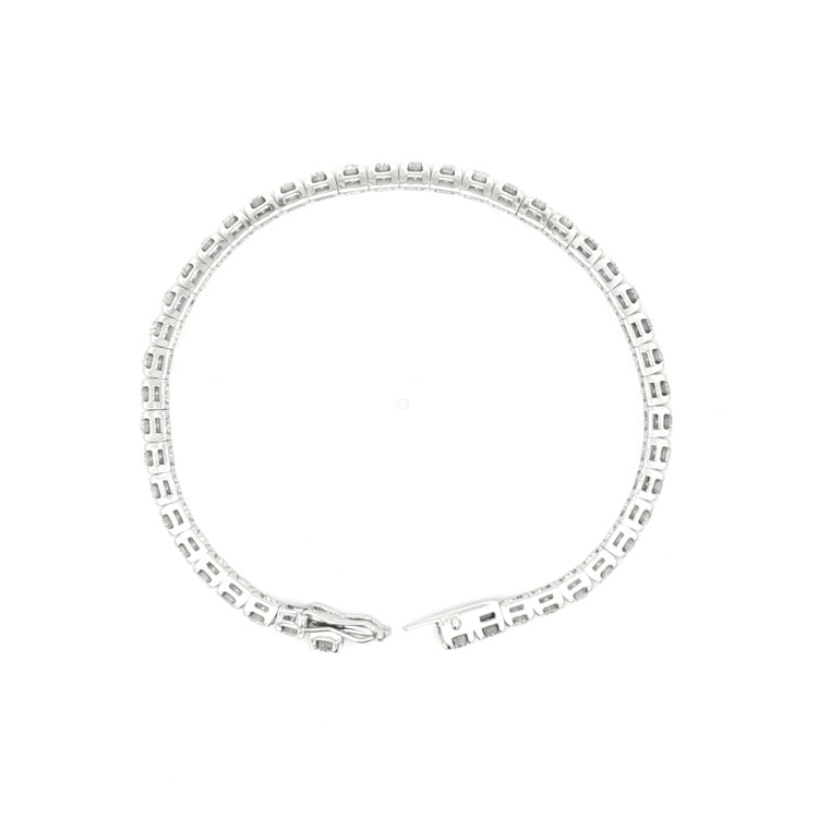 Bracciale Tennis Diamanti ct 4,72 D E SI  Oro 18 kt