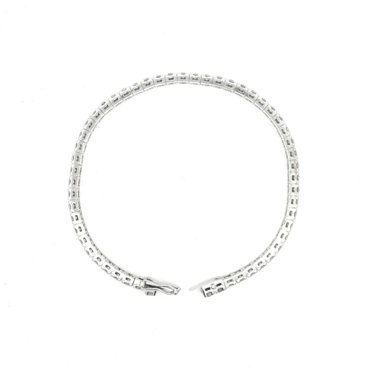 Bracciale Tennis Diamanti 4GQ 3,3 mm n° 54 pietre ct 3,61  EF VVS in Oro 18 kt 14,34 gr