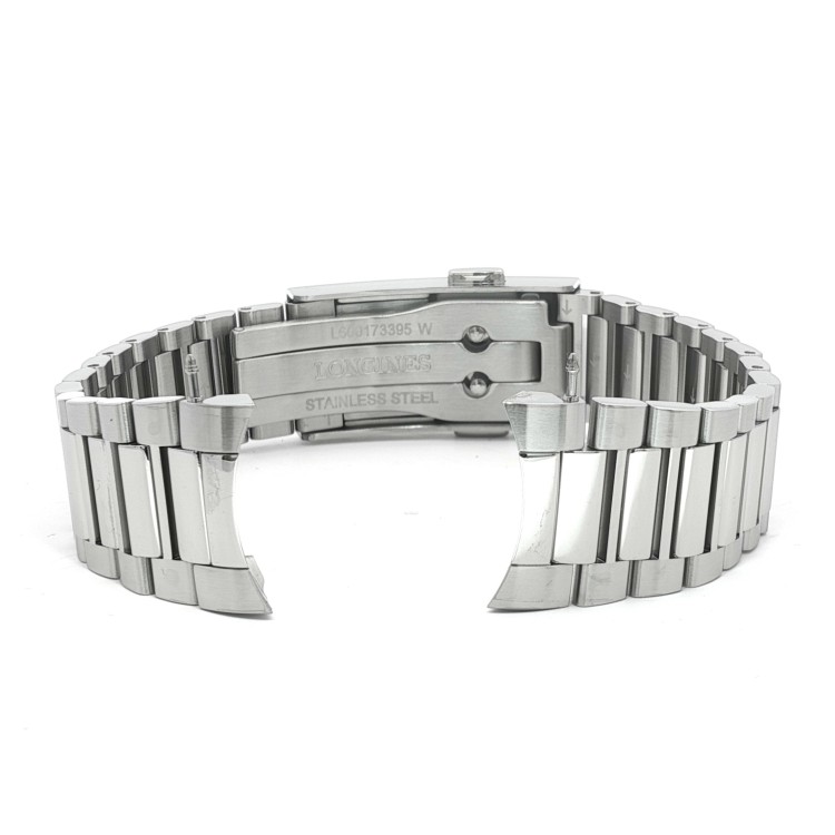 Longines Bracciale Acciaio Conquest Heritage L1.650.4, ansa 20mm,  microregolazione chiusura