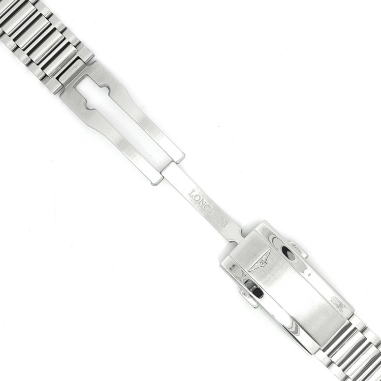 Longines Bracciale Acciaio Conquest Heritage L1.650.4, ansa 20mm,  microregolazione chiusura
