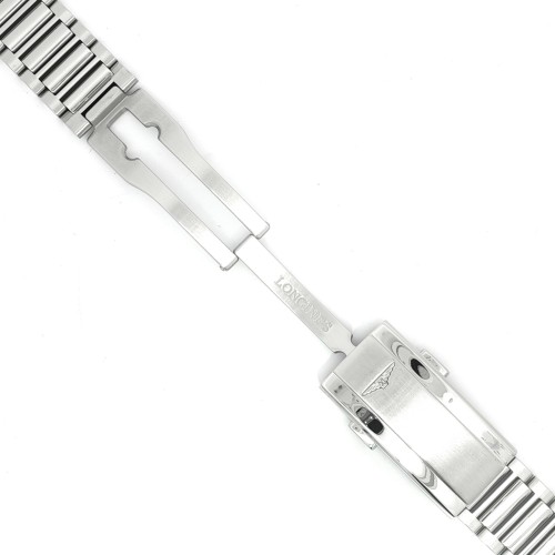 Longines Bracciale Acciaio Conquest Heritage L1.650.4, ansa 20mm,  microregolazione chiusura