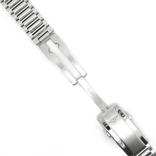Longines Bracciale Acciaio Conquest Heritage L1.649.4, ansa 19mm,  microregolazione chiusura