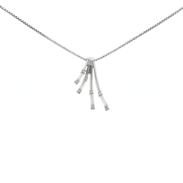 Collana Diamanti ct 0,13 Oro 18 kt
