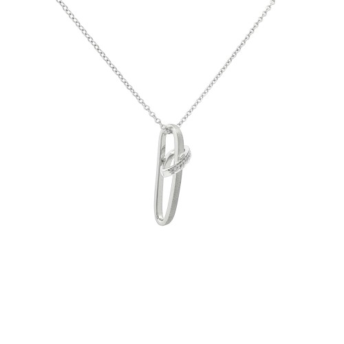 ALFIERI & St. JOHN Collana Croce Diamanti ct 0,05 Oro 18 kt