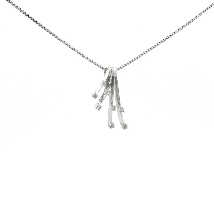 Collana Diamanti ct 0,13 Oro 18 kt