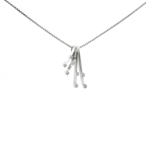 Collana Diamanti ct 0,13 Oro 18 kt