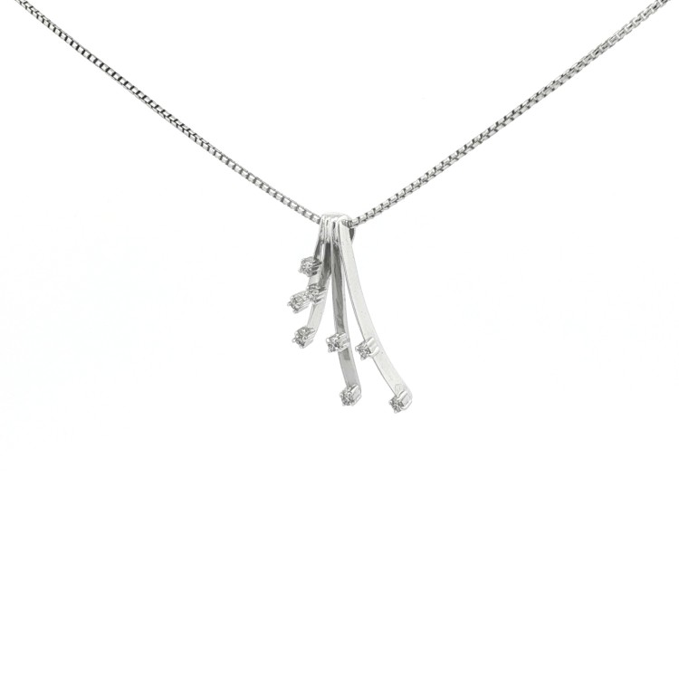 Collana Diamanti ct 0,13 Oro 18 kt