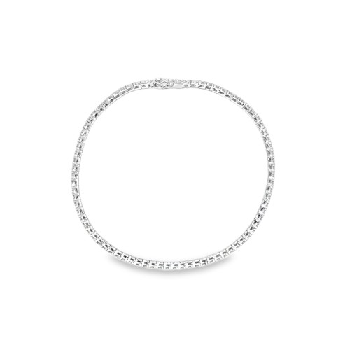 Bracciale Tennis Diamanti 4GQ 2,20 mm n° 82 pietre ct 1,80 F VS misura 18 cm Oro Bianco 18 kt 6,8 gr