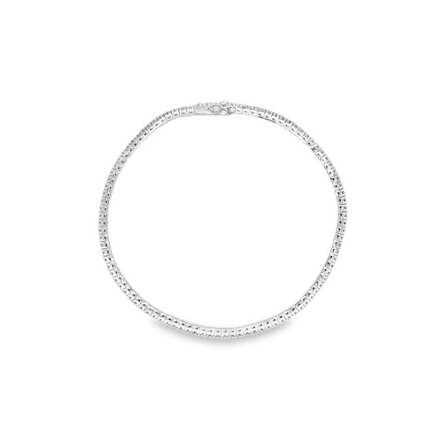 Bracciale Tennis Diamanti 4GQXL 1,72 mm n° 99 misura 175 mm pietre ct 0,71 G SI1 Oro Bianco 18 kt 6,99 gr