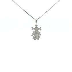 Collana Veneziana Oro Bianco misura 45 cm x 0,6 mm Oro 18 kt 1,4 gr  chiusura anello