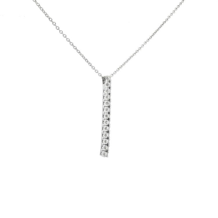 Collana Pendente Diamanti ct 0,23 Oro 18 kt