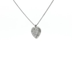 Pendente Cuore Diamanti ct 0,12 Oro 18 kt 2