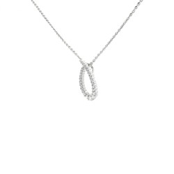 Collana Pendente Goccia Diamanti ct 0,46 Oro 18 kt 2