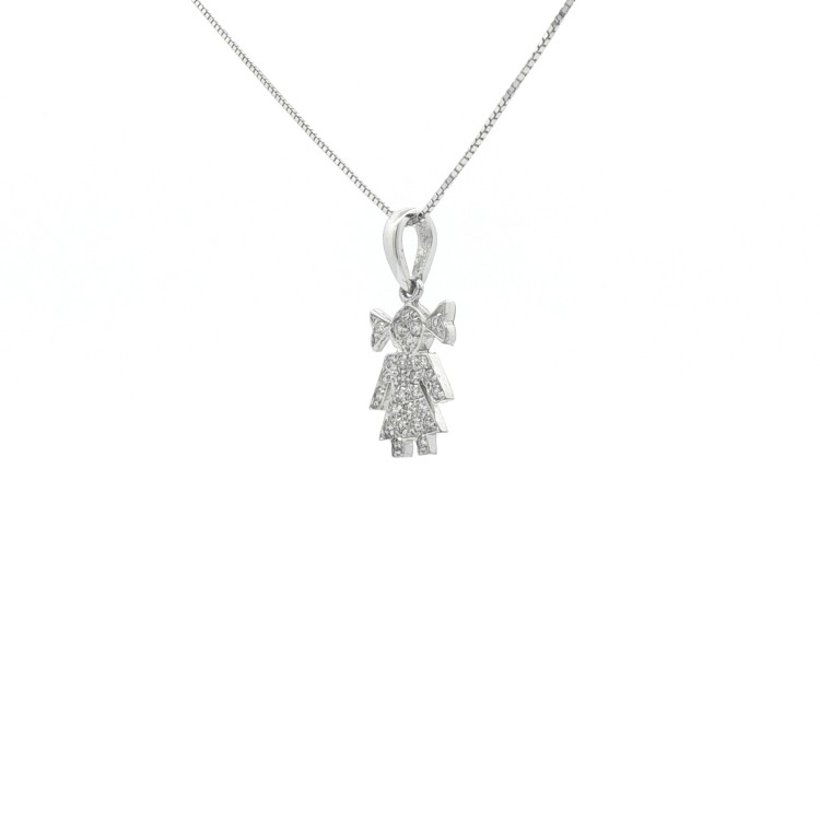 Collana Veneziana Oro Bianco misura 45 cm x 0,6 mm Oro 18 kt 1,4 gr  chiusura anello