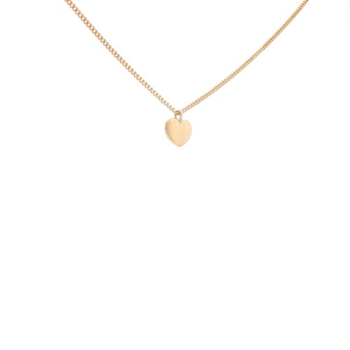 Collana Cuore maglia Grumetta misura 40,5 e 44  cm Oro Giallo 18 kt 2,86 gr