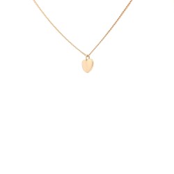 Collana Cuore maglia Grumetta misura 40,5 e 44  cm Oro Giallo 18 kt 2,86 gr 2