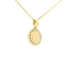 Collana con Medaglia ANGELO Oro 18 kt 2