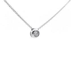 Collana Punto Luce Diamante ct 0,19 Oro 18 kt 2