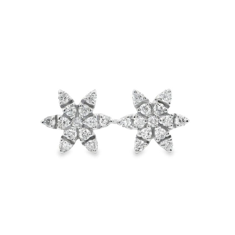 Orecchini Margherita Diamanti ct 0,30 Oro 18 kt