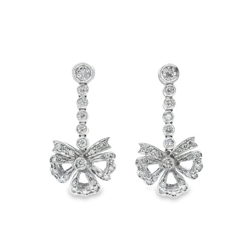 Orecchini pendenti Diamanti ct 0,70 Oro 18 kt