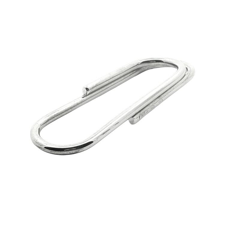 Fermasoldi in Argento 925°°  spessore filo 3 mm.