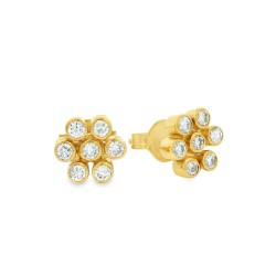 Orecchini Diamanti ct 0,43 Oro 18 kt 2