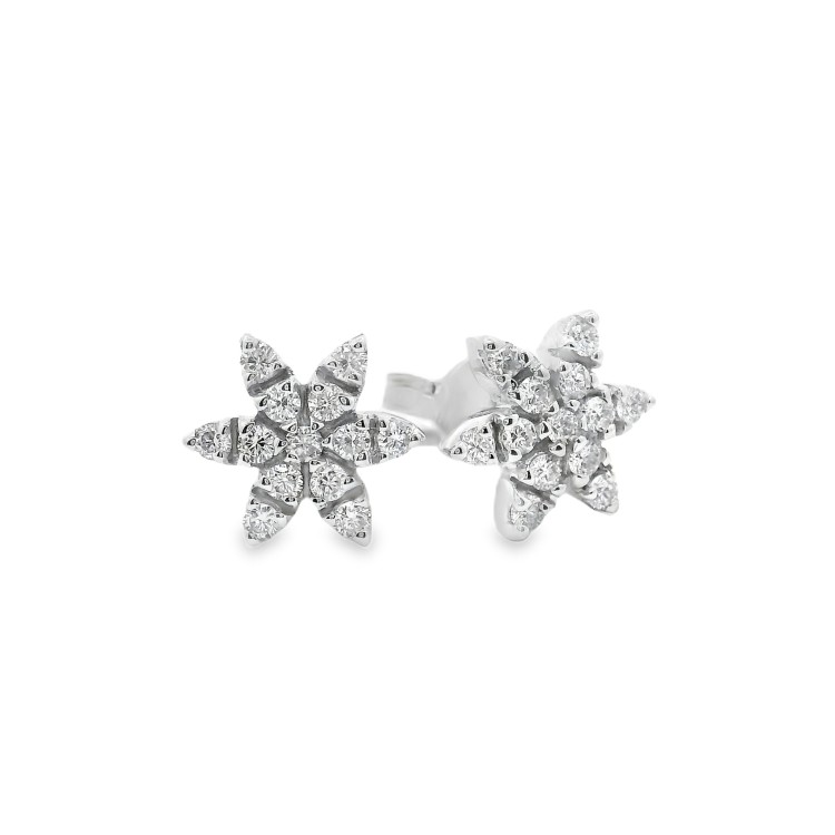 Orecchini Margherita Diamanti ct 0,30 Oro 18 kt 2,0 gr