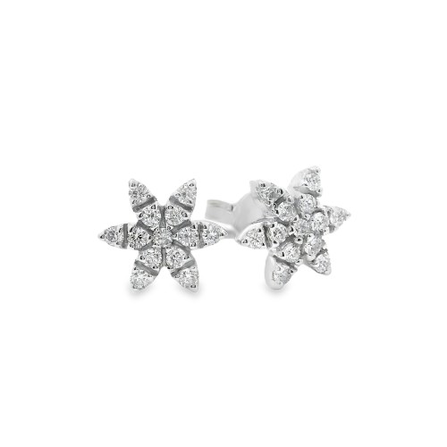 Orecchini Margherita Diamanti ct 0,30 Oro 18 kt