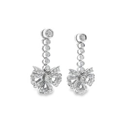 Orecchini pendenti Diamanti ct 0,70 Oro 18 kt 2