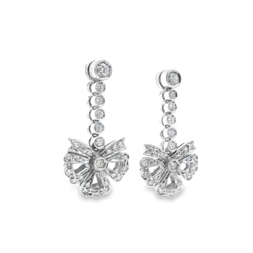 Orecchini pendenti Diamanti ct 0,70 Oro 18 kt