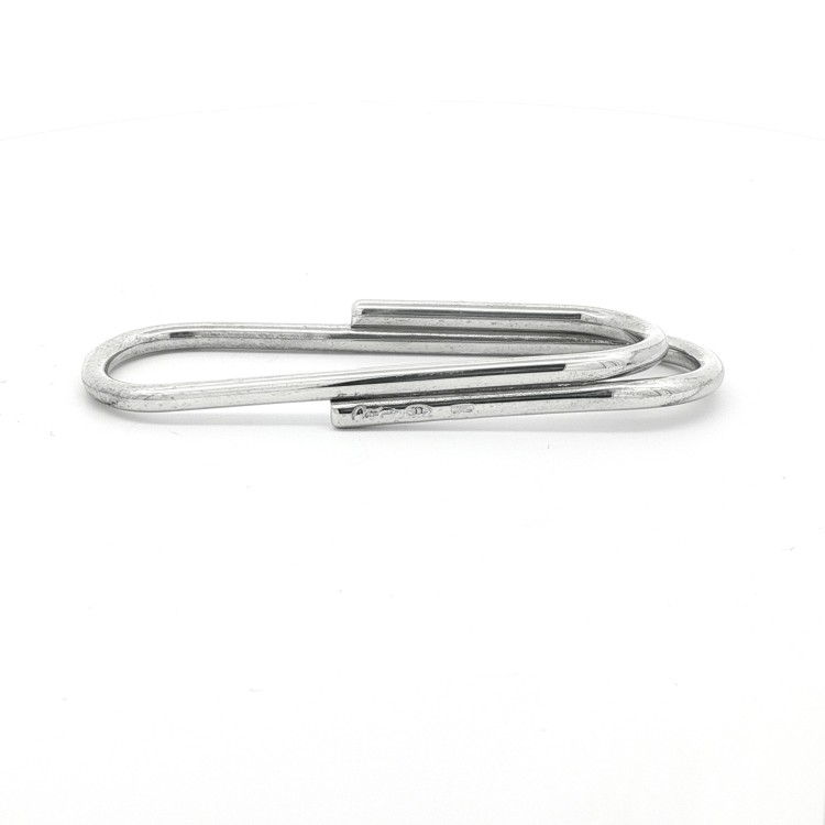 Fermasoldi in Argento 925°°  spessore filo 3 mm.