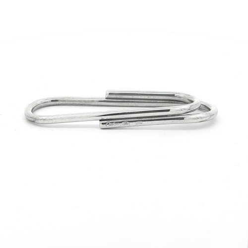 Fermasoldi in Argento 925°°  spessore filo 3 mm.