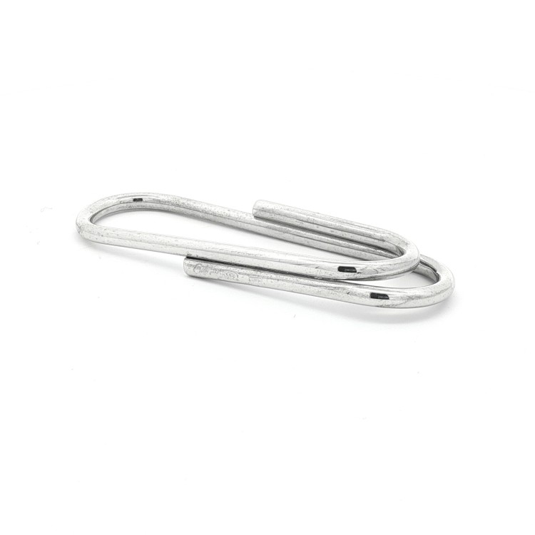 Fermasoldi in Argento 925°°  spessore filo 3 mm.